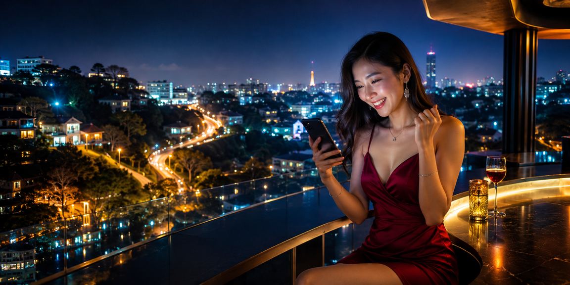 Người dùng tải và trải nghiệm ứng dụng au2 trên điện thoại di động tại Đà Lạt